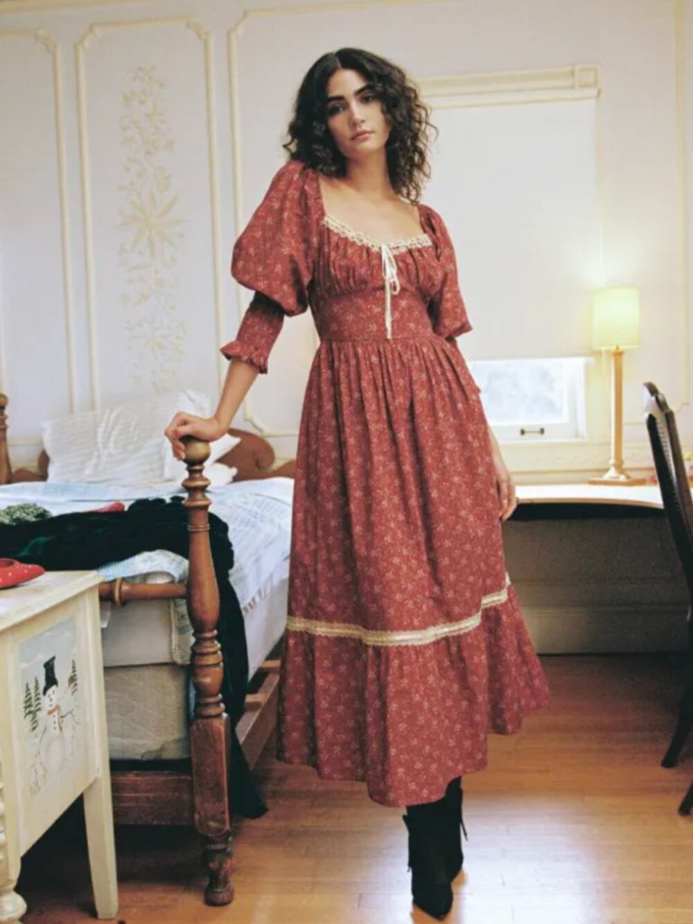 Christy Dawn Candace Dress in Ribbon Rose Size M